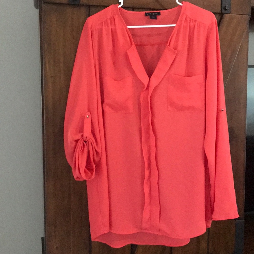 Salmon - 100% polyester top